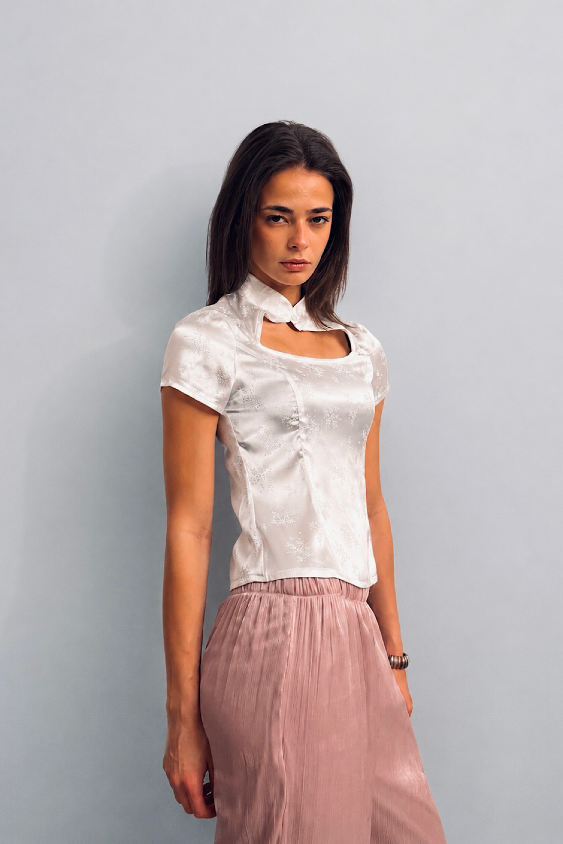 Muse Cutout Top in White