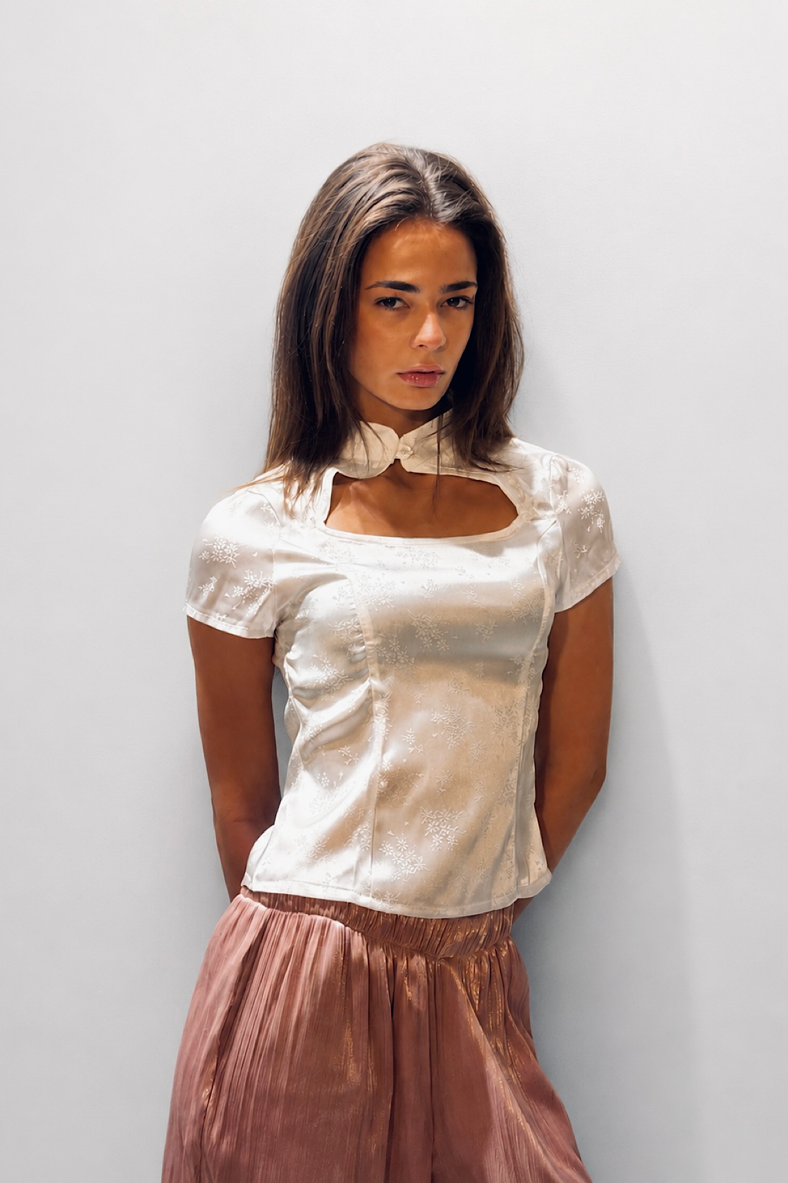 Muse Cutout Top in White