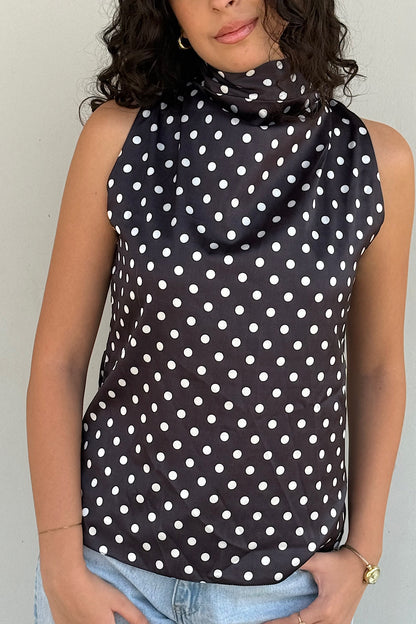 Halter Polka Dot with Bow-back