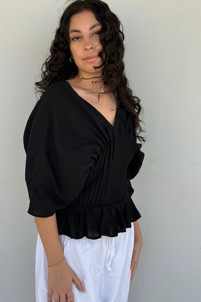 Pleated Waist Top