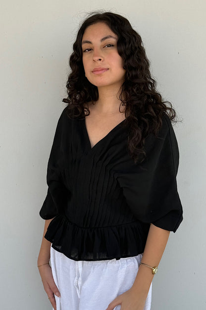 Pleated Waist Top