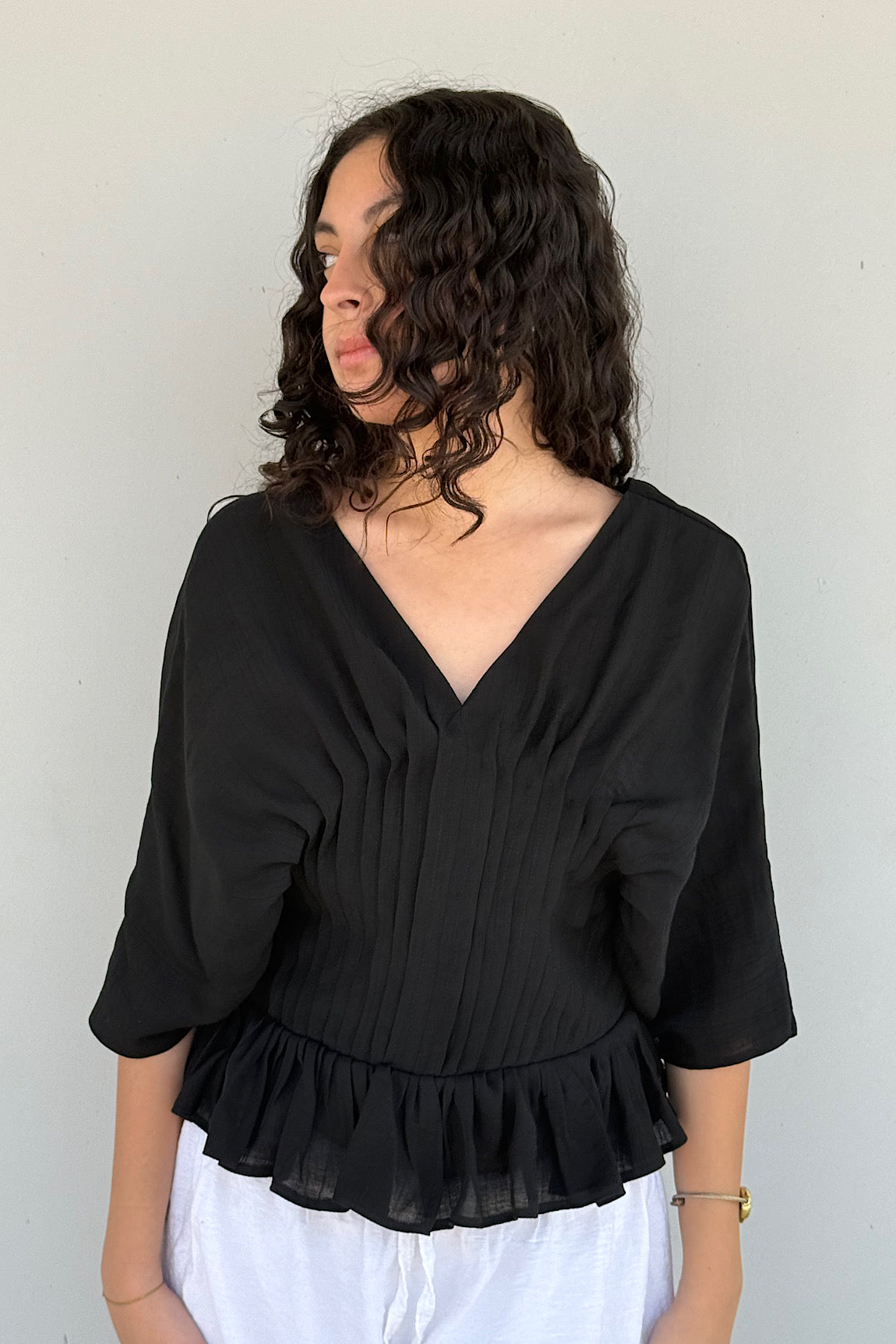 Pleated Waist Top