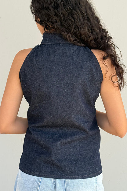 Halter Top Denim