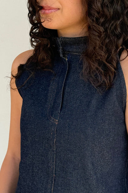 Halter Top Denim