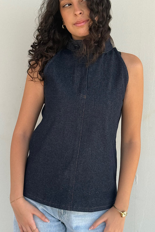 Halter Top Denim