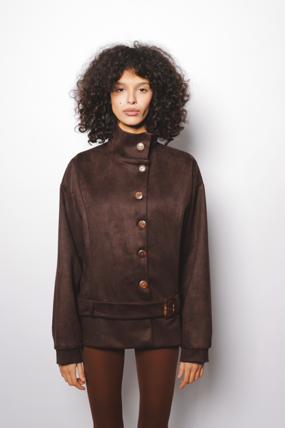 Suede Jacket Brown