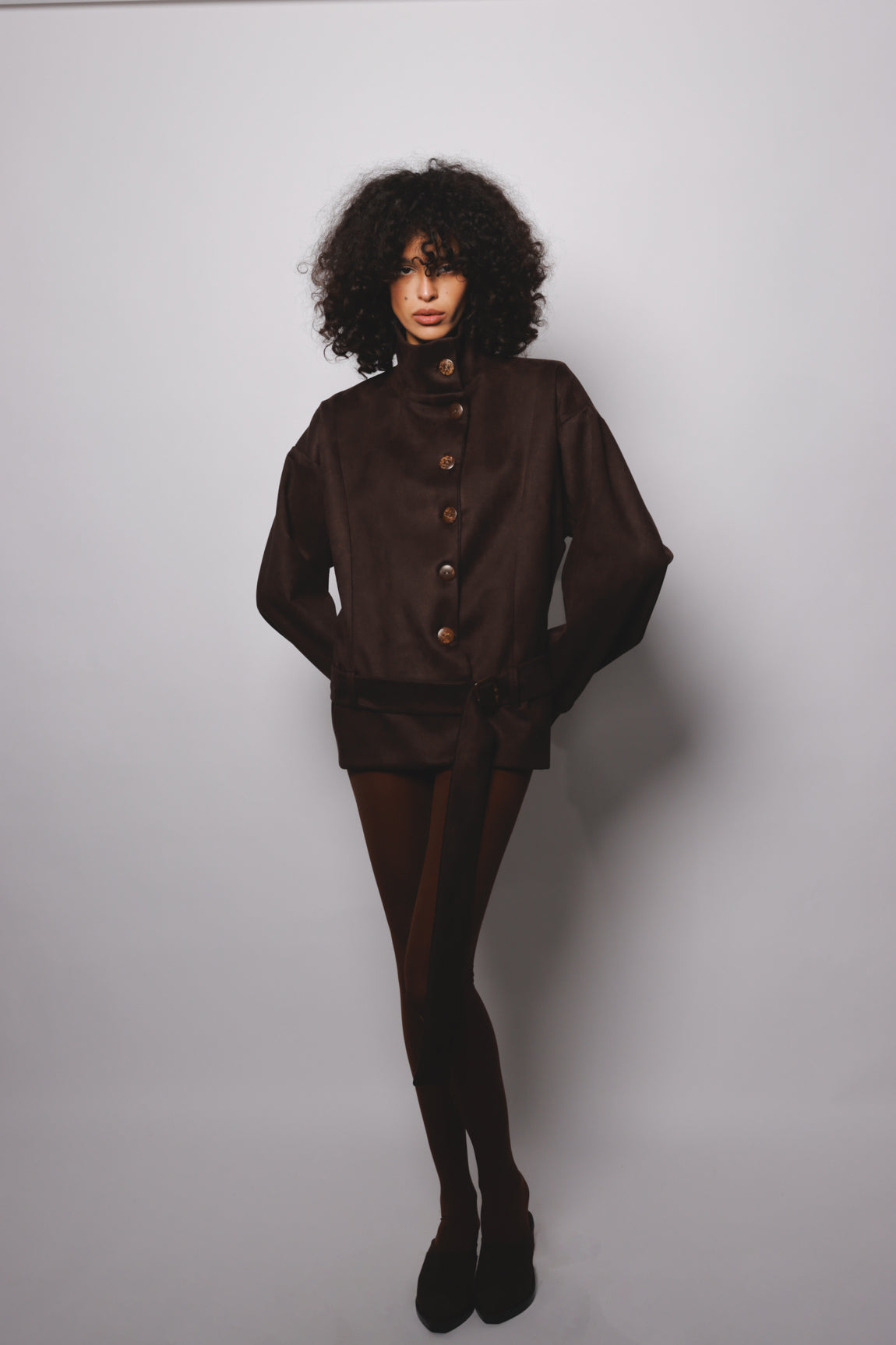 Suede Jacket Brown