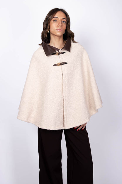 Shaggy Fur Faux Cape