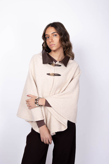 Shaggy Fur Faux Cape