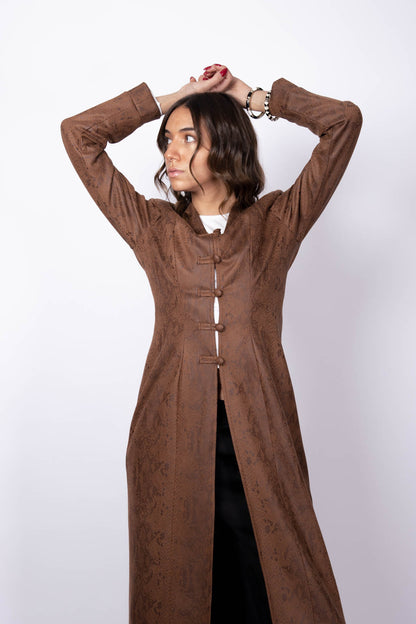 Long Cardigan Brown