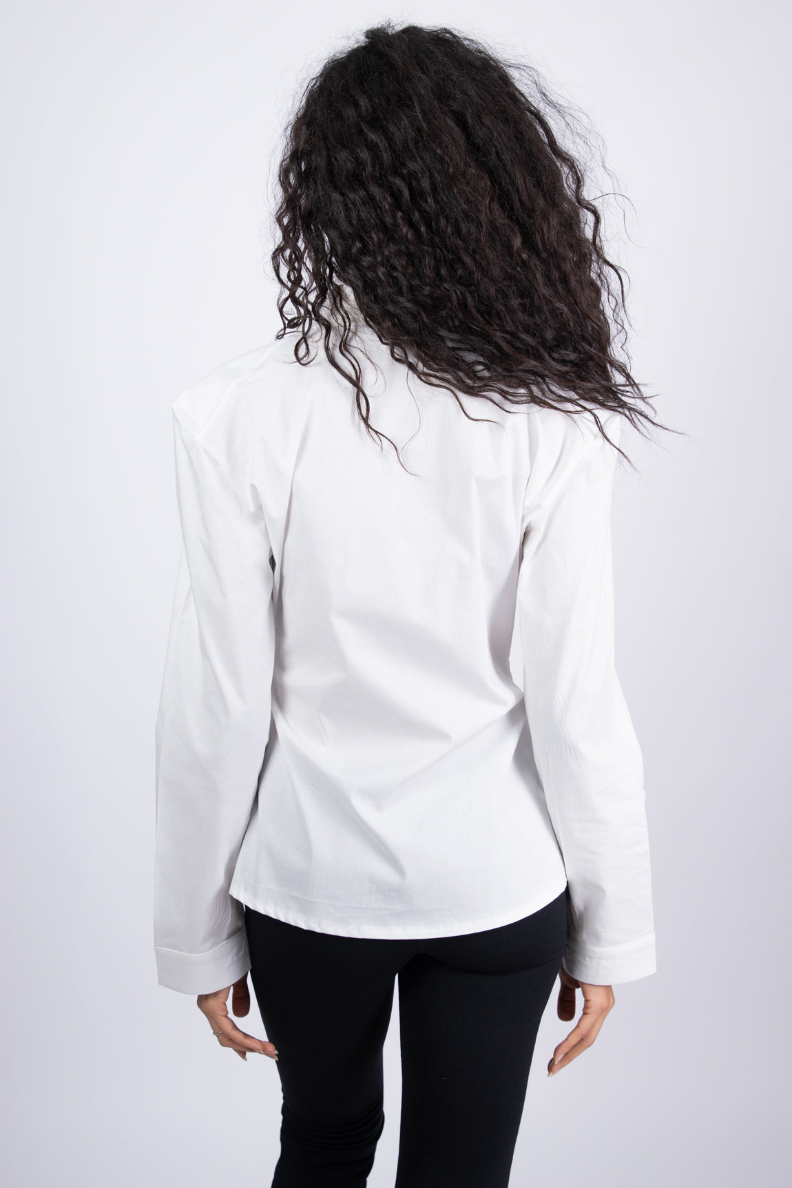 Poplin Collared White Shirt