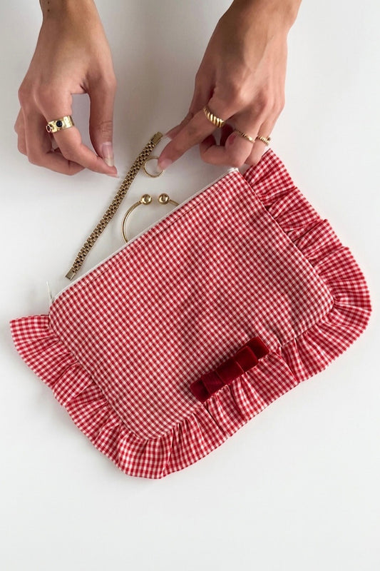 Vintage Pouch with gathers