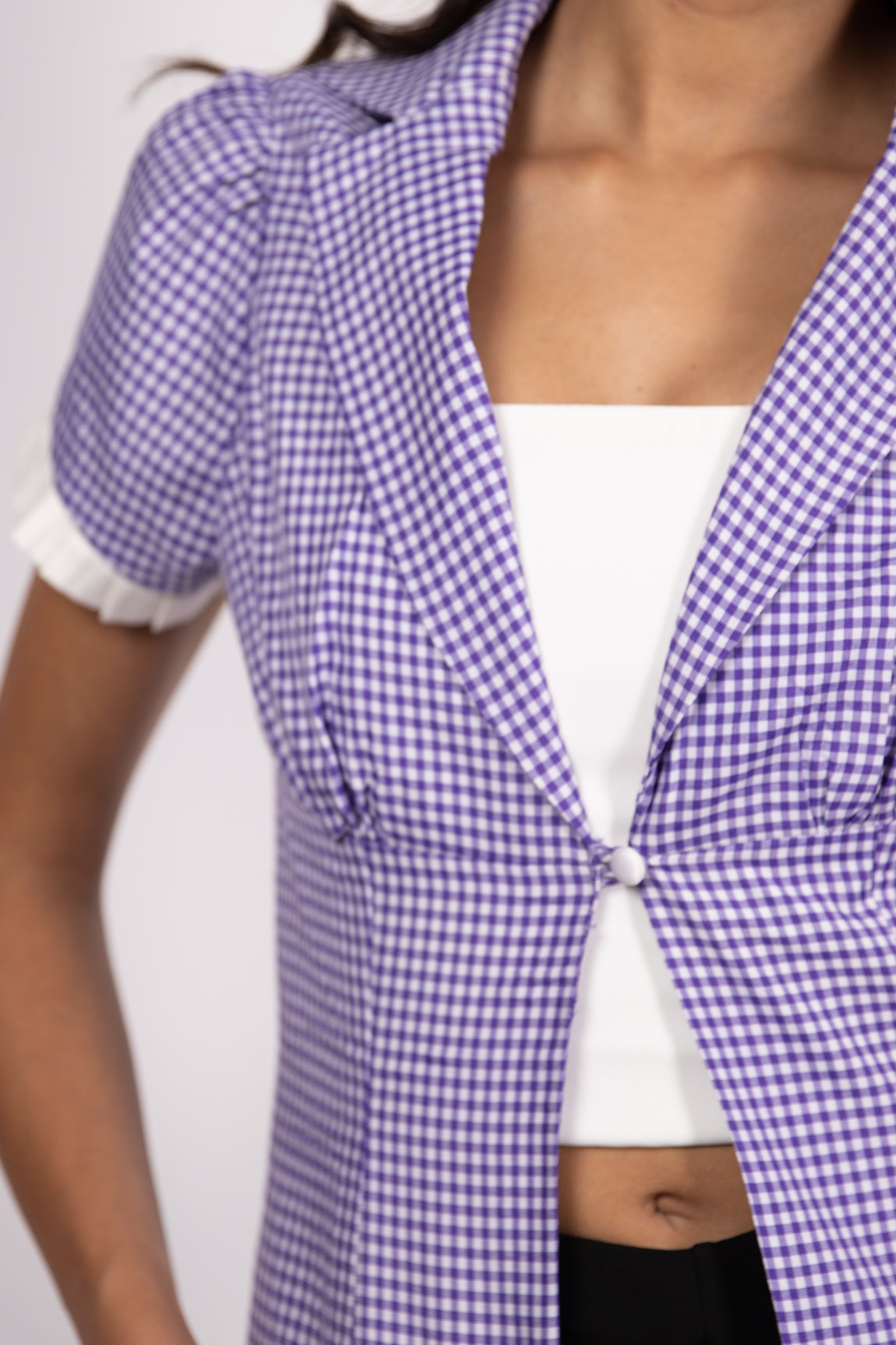 Checkered Mini Blazer