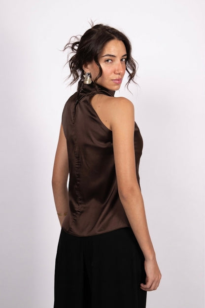 Halter Top Brown