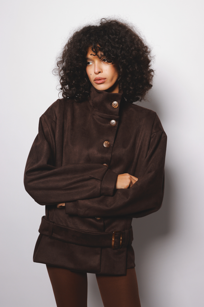Suede Jacket Brown