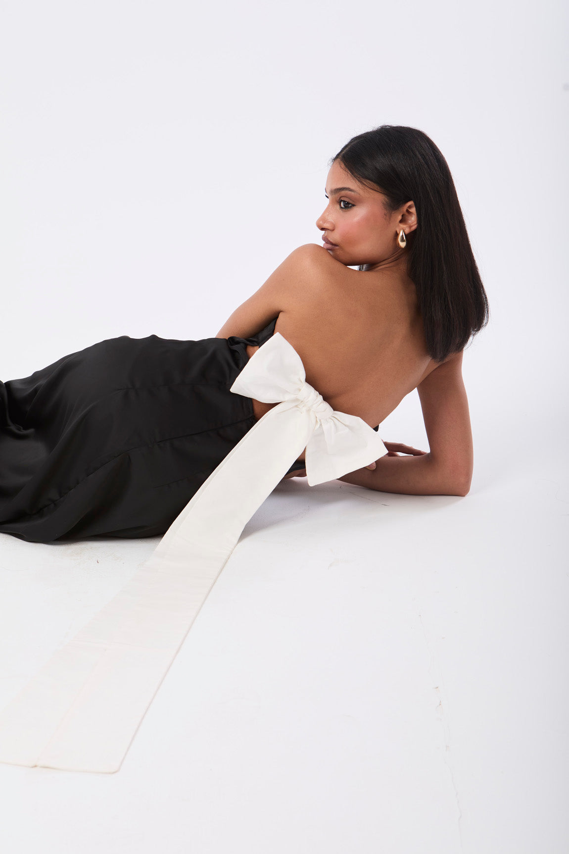 Satin Bow Gown