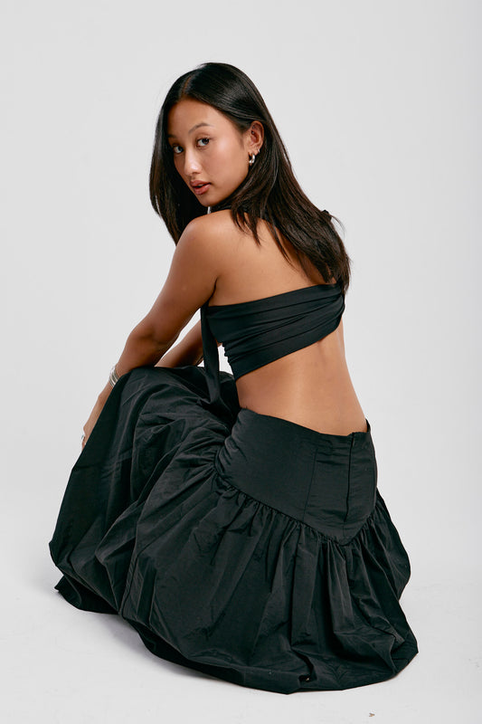 Sculpted Low-Rise Corset Skirt